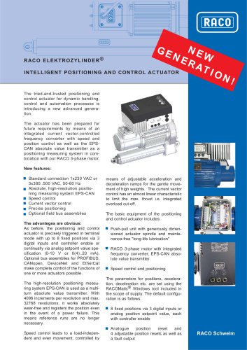 COMPACT Positioning and Control Cylinder