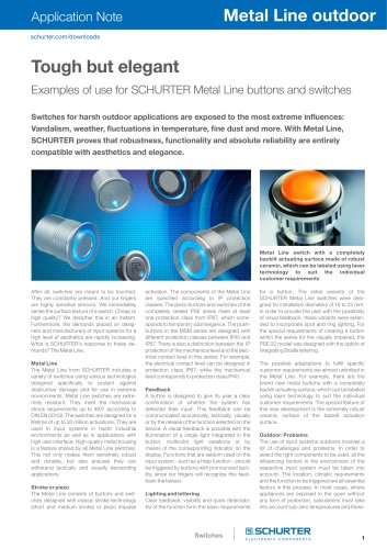 Application Note Metal Line outdoor