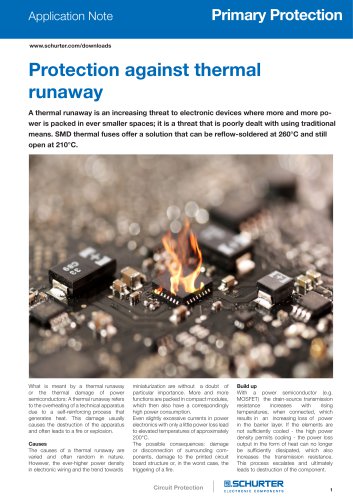 Application Note Thermal Runaway