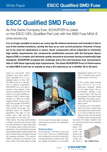 ESCC Qualified SMD Fuse from SCHURTER