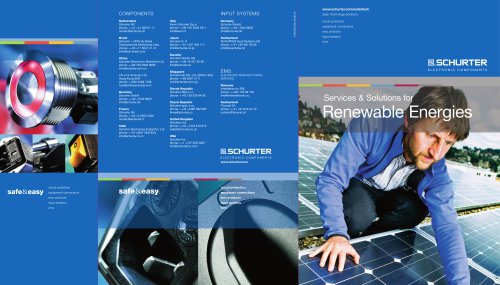 SCHURTER Renewable Energies