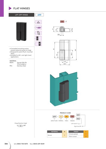 LIFT-OFF HINGE