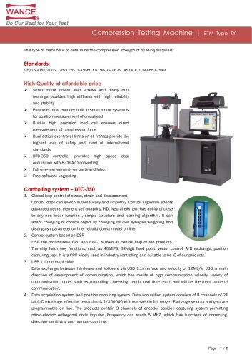 ETM-ZY Electromechanical Compression Testing