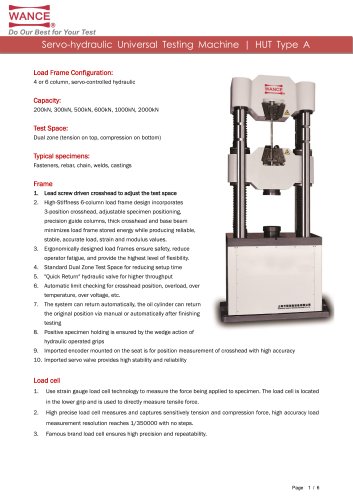 Universal Testing Machine (200kN~2000kN)