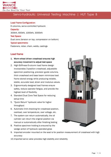 Universal Testing Machine (300kN~3000kN)
