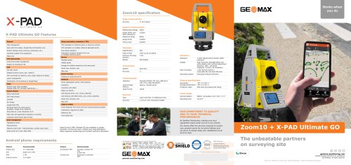 X-PAD Ultimate GO & Zoom10 Brochure