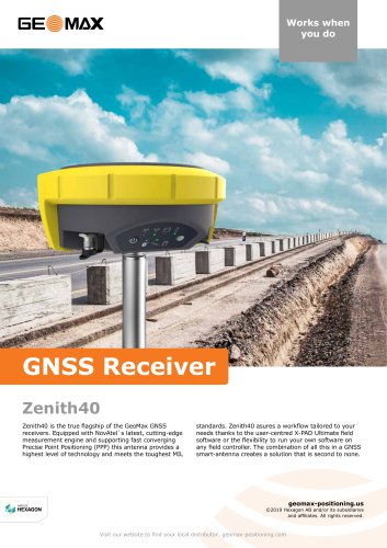 Zenith40 GNSS Receiver Brochure