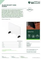 GLASS SECURITY DESK SCREEN