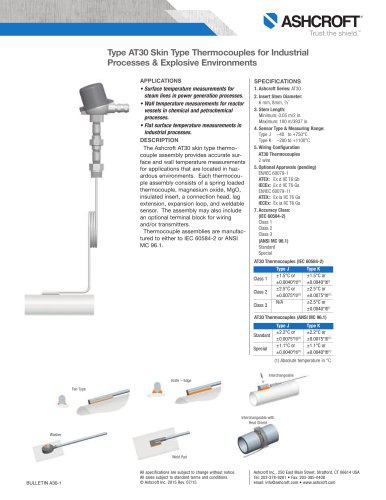 at30 skin type thermocouple.