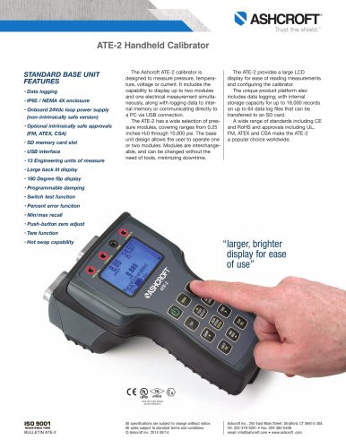 ATE-2 Handheld Calibrator