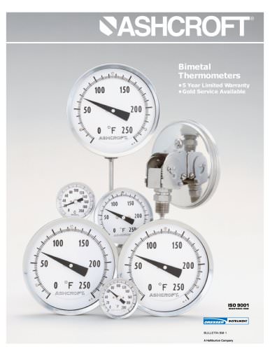 Bimetal Thermometers - Series CI 