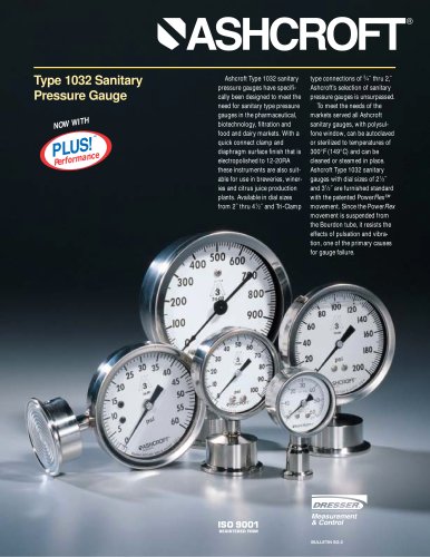 Sanitary Gauges - Type 1032 