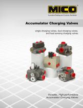 Accumulator Charging Valves Catalog