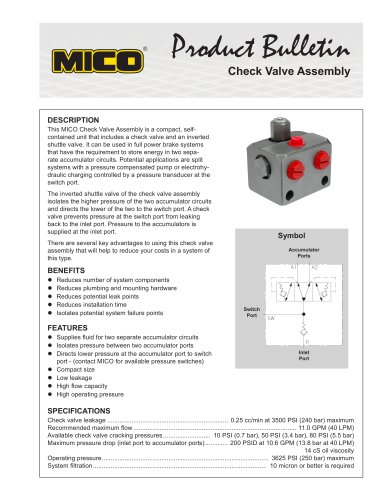 Check Valve Assembly