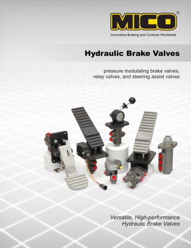 Hydraulic Brake Valves Catalog