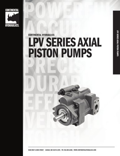 LPV SERIES AXIAL PISTON PUMPS