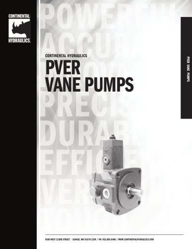 PVER  VANE PUMPS