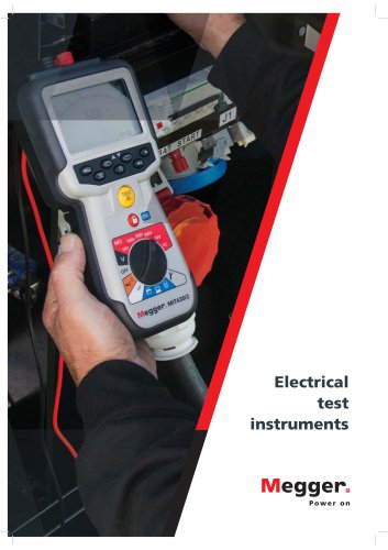 Low voltage test equipment catalogue 2017