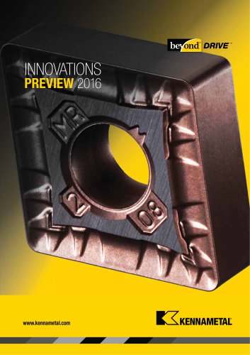 Kennametal Innovations Beyond Drive Preview Edition Catalog