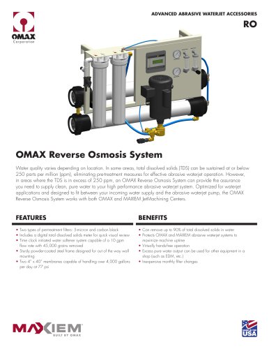 OMAX Reserve Osmosis System