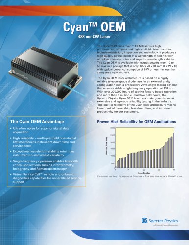 488 nm CW Laser- Cyan™ OEM