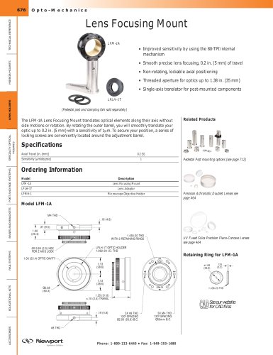 Lens Focusing Mount  