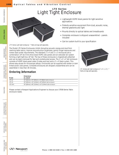 LTE Series Light Tight Enclosure  