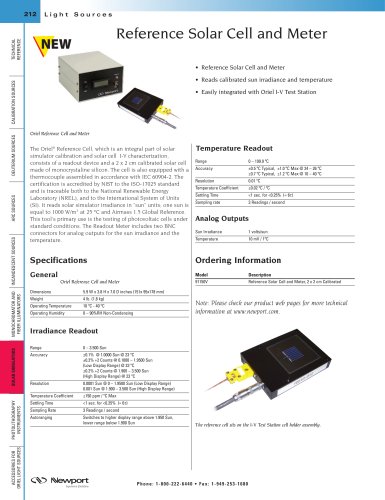 Reference Solar Cell and Meter  