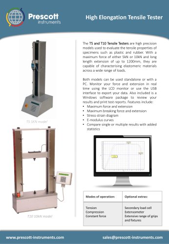 High Elongation Tensile Tester