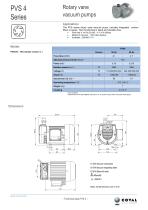 PVS Series, Rotary Vane Vacuum Pumps