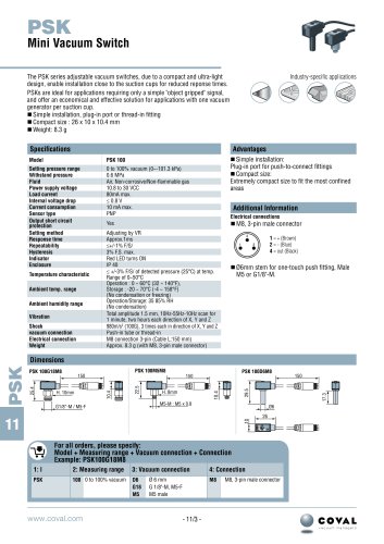 Vacuum switch PSK Series