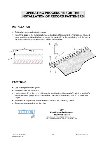   Optima fasteners