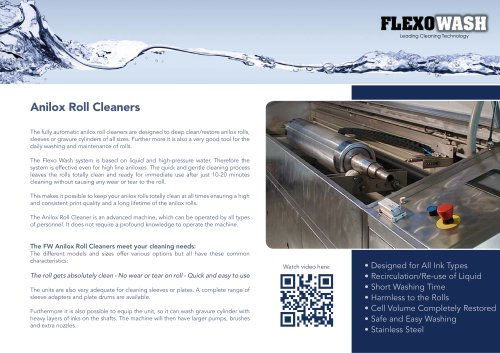 Anilox Roll Cleaners