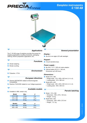 Weighing scale C 130 AB