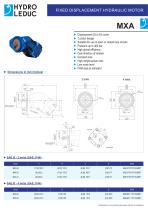 MXA series hydraulic motors | Fixed displacement