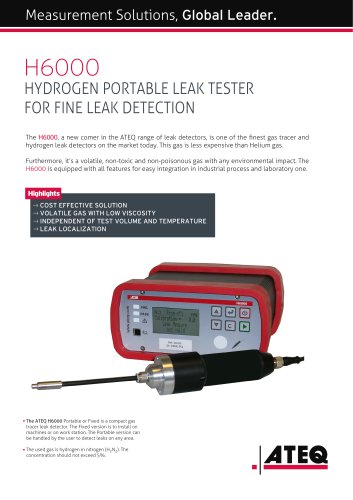 hydrogen leak detector | H6000