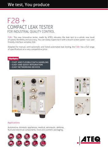 leak tester - leak testing - leak test | F28+