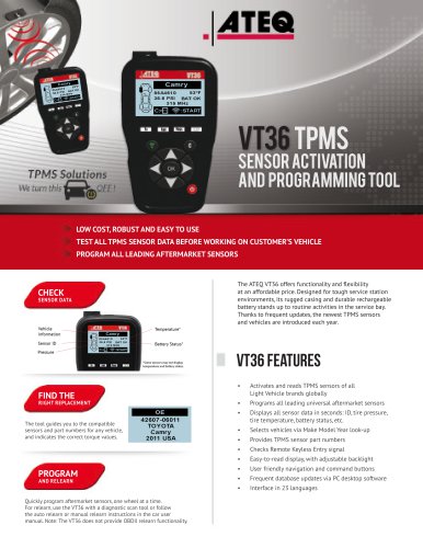 VT36 TPMS TOOLS