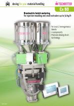 Gravimetric batch metering For injection moulding and small extruders up to 50 kg/h