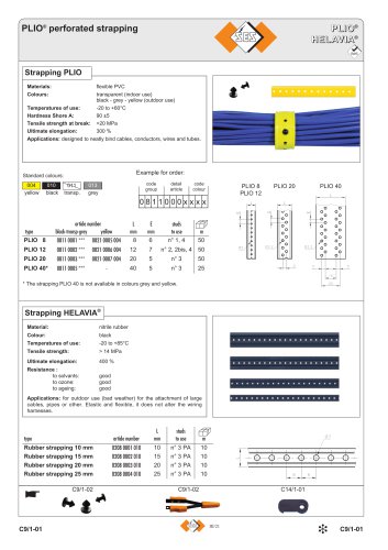 Perforated and mounting strapping