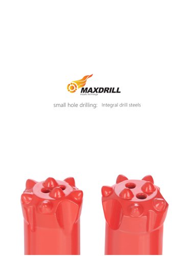 Maxdrill Integral drill steel rods for small hole drilling