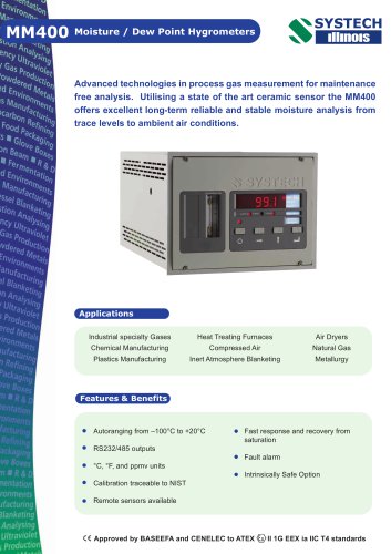 MM400 Moisture analyser