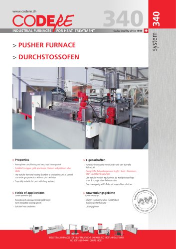 PUSHER FURNACE - SYSTEM 340