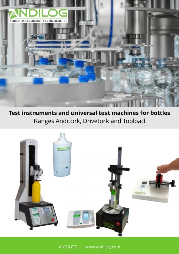 Bottle Testers - Range Anditork Drivetork Topload and Extractor EN