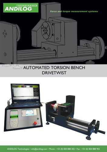 DriveTwist, automated torsion test bench