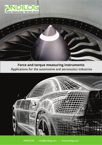 Force and torque testing  - Automotive and Aeronautics