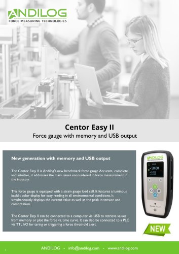 Force gauges Centor Easy with internal or external load cells