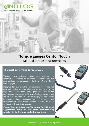 Torque gauges Centor Touch