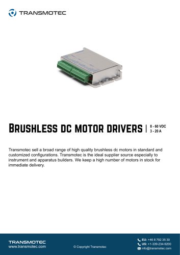 Brushless dc motor drivers