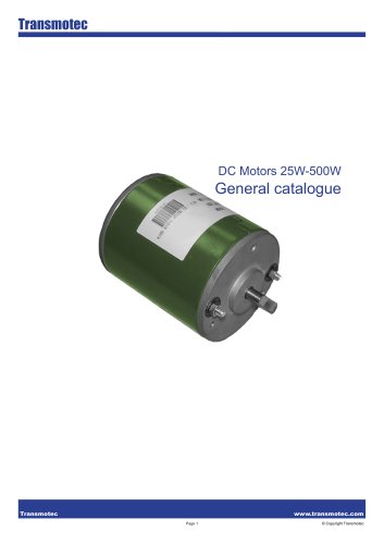 Complete Motors DC 25W 500W Catalogue